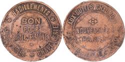 World Coins - Coin, France, Grands Magasins aux Buttes Chaumont, Paris, Jeton Prime,