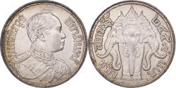 World Coins - Thailand, Rama VI, Baht, 2460 (1917), Silver,