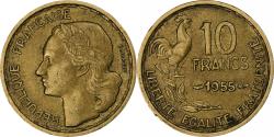 World Coins - France, 10 Francs, Guiraud, 1955, Paris, Cupro-Aluminium, AU(55-58)