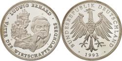 World Coins - Germany, Medal, Ludwig Erhard, Vater des Wirtschaftswunders, History, 1992