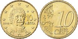 World Coins - Greece, 10 Euro Cent, 2008, Athens, Nordic gold,