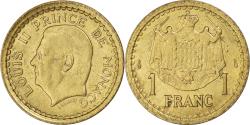 World Coins - Coin, Monaco, Louis II, Franc, Undated (1943), , Cupro-Aluminium