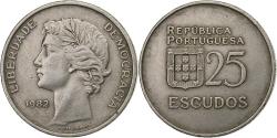 World Coins - Portugal, 25 Escudos, 1982, Copper-nickel, , KM:607a