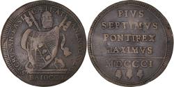 World Coins - Coin, ITALIAN STATES, PAPAL STATES, Pius VII, Baiocco, 1801, Rome,