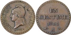 World Coins - France, 1 Centime, Dupré, 1851, Paris, Copper, , Gadoury:84