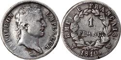 World Coins - Coin, France, Napoléon I, Franc, 1810, Lille, , Silver, KM:692.16