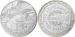 World Coins - France, 10 Euro, Euros des régions, Basse-Normandie, 2011, Paris, Silver