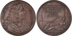 World Coins - France, Token, Jean de la Fontaine, Académie Francoise, Poëte, History, 1692
