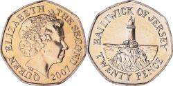 World Coins - Coin, Jersey, Elizabeth II, 20 Pence, 2007, , Copper-nickel, KM:107