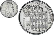 World Coins - Monaco, Rainier III, Franc, 1982, , Nickel, KM:140, Gadoury:MC 150