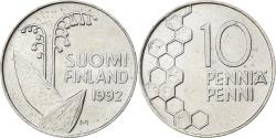 World Coins - Finland, 10 Pennia, 1992, Copper-nickel, , KM:65