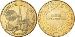 World Coins - France, Token, Chartres - La Cathédrale n°3, 2010, Copper-nickel Aluminium