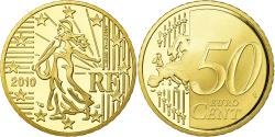 World Coins - France, 50 Euro Cent, 2010, Proof, , Brass, KM:1412
