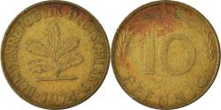 World Coins - Coin, GERMANY - FEDERAL REPUBLIC, 10 Pfennig, 1974
