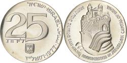 World Coins - Israel, 25 Lirot, 1977, Jerusalem, BU, Silver, , KM:88