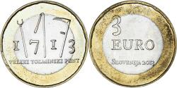 World Coins - Slovenia, 3 Euro, 2013, Révolte paysanne de Tolmin, , Bi-Metallic