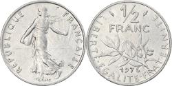 World Coins - Coin, France, Semeuse, 1/2 Franc, 1976, Paris, , Nickel, KM:931.1