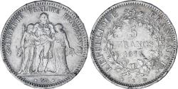 World Coins - France, Hercule, 5 Francs, 1873, Bordeaux, , Silver, KM:820
