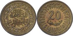 World Coins - Tunisia, 20 Millim, AH 1380/1960, Paris, Brass, , KM:307