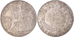 World Coins - Coin, FRENCH INDO-CHINA, 20 Cents, 1937, Paris, , Silver, KM:17.2