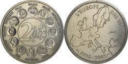World Coins - France, Medal, L'Europe des 15, essai, Politics, 2003, , Copper-nickel
