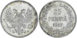 World Coins - Coin, Finland, Nicholas II, 25 Penniä, 1917, Helsinki, , Silver, KM:19