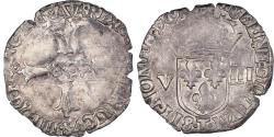 World Coins - Coin, France, Henri IV, 1/8 Ecu, 160[?], Nantes, , Silver