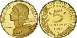 World Coins - Coin, France, Marianne, 5 Centimes, 1995, Paris, Proof / BE,