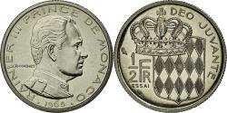 World Coins - Coin, Monaco, 1/2 Franc, 1965, , Nickel, Gadoury:149