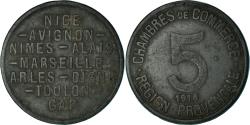 World Coins - Coin, France, Chambres de Commerce de la Région Provençale, 5 Centimes, 1918