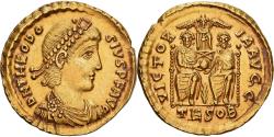 Ancient Coins - Roman Empire, Theodosius I, Solidus, 378-383, Thessalonica, Gold,