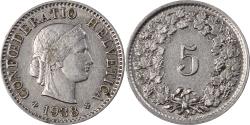 World Coins - Coin, Switzerland, 5 Rappen, 1938
