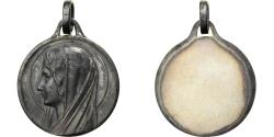 World Coins - France, Medal, La Vierge Marie, Silvered Metal, Augis,