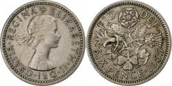 World Coins - Great Britain, Elizabeth II, 6 Pence, 1955, Copper-nickel, , KM:903