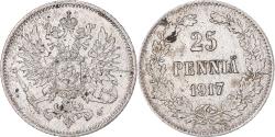 World Coins - Coin, Finland, Nicholas II, 25 Penniä, 1917, Helsinki, , Silver