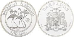 World Coins - Barbados, Dollar, 2021, Karlsfeld, 1 Oz, F15, Silver,