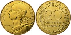 World Coins - France, 20 Centimes, Marianne, 1982, Paris, Aluminum-Bronze,