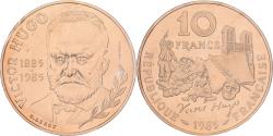 World Coins - France, 10 Francs, Victor Hugo, 1985, MDP, Pattern, Copper-nickel Aluminium