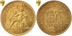 World Coins - Coin, France, Chambre de commerce, 50 Centimes, 1928, Paris, PCGS, MS64,