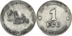 World Coins - France, Ecu, CARCASSONNE, 1992,