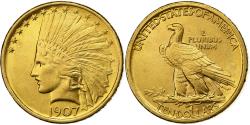 Us Coins - United States, $10, Eagle, Indian Head, 1907, U.S. Mint, Gold, , KM:125