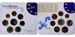World Coins - Germany, 1 Cent to 2 Euro, 2002, Munich, euro set,