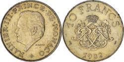 World Coins - Monaco, Rainier III, 10 Francs, 1982, , Copper-Nickel-Aluminum, KM:154