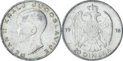 World Coins - Coin, Yugoslavia, Petar II, 20 Dinara, 1938, , Silver, KM:23