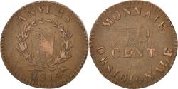 World Coins - Coin, FRENCH STATES, ANTWERP, 10 Centimes, 1814, Anvers, , Bronze
