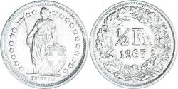 World Coins - Coin, Switzerland, 1/2 Franc, 1967, Bern, , Silver, KM:23