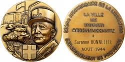 World Coins - France, Medal, Edgard de Larminat, 50th anniversary of the Liberation, Bronze