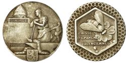 World Coins - France, Token, Caisse d'Epargne de Valenciennes, Silver,