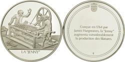 World Coins - France, Medal, La "Jenny", Sciences & Technologies, , Silver