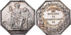 World Coins - France, Token, Notaires de Châlon-sur-Saône, Silver, Borrel.A,